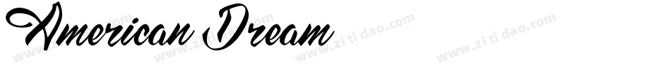 American Dream字体转换
